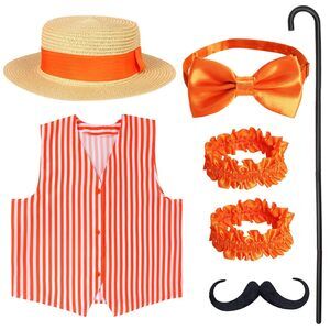 9621 6 Pieces Barbershop Quartet Costume-carnival Barker